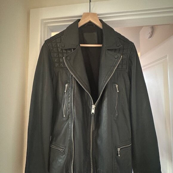 Like new All Saints Men's Leather Jacket (L) Never been worn
